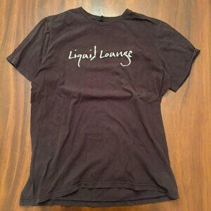 Men's Black and Brown T-shirt